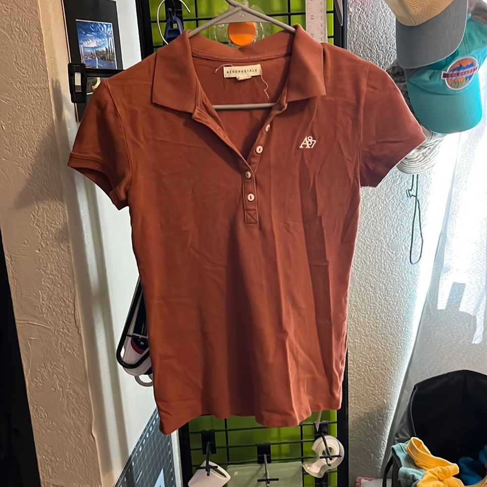 Aeropostale polo shirt women medium
